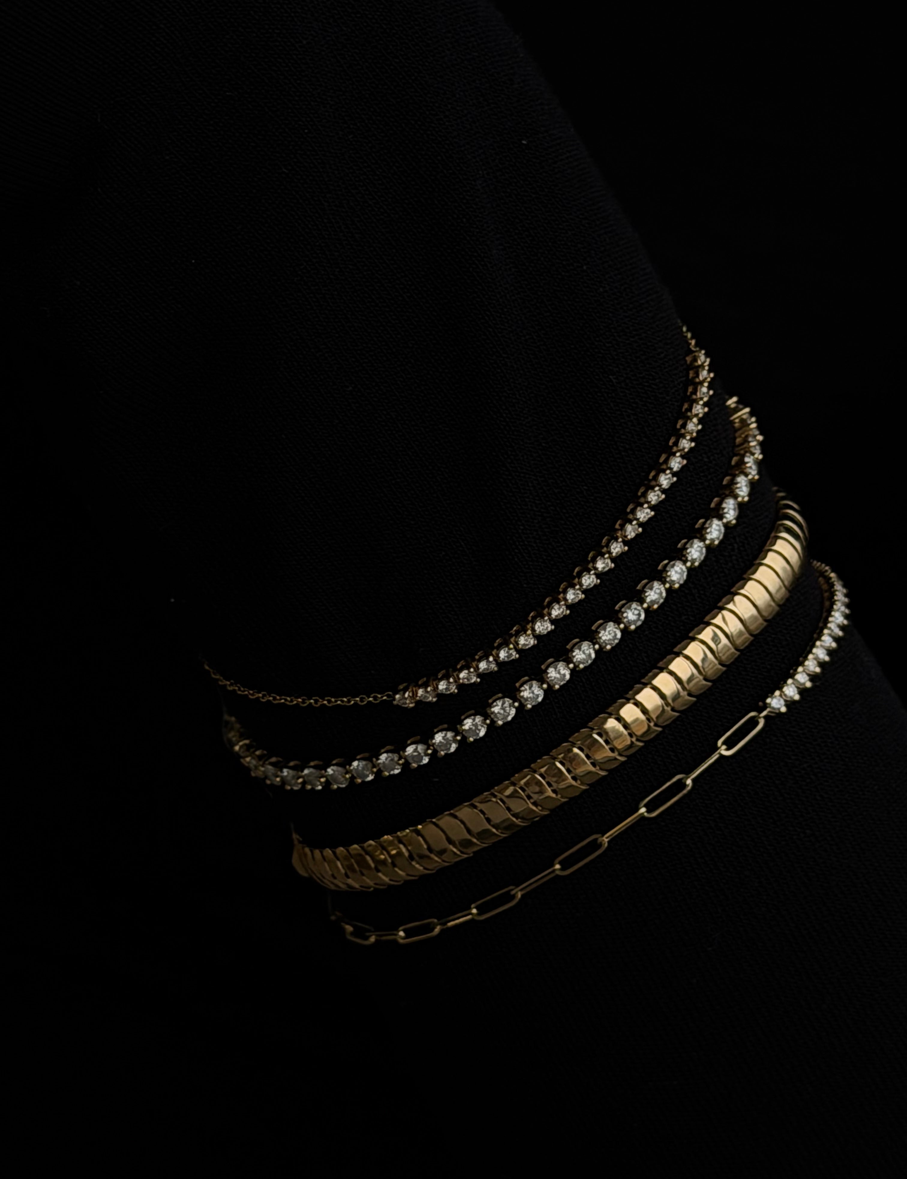 14k Gold Serpent Bracelet Chains Zoe Lev Jewelry
