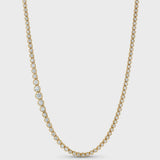 Lab Diamond Graduated Bezel Tennis Necklace Tennis Necklace Zoe Lev Jewelry