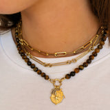 14K Large Smooth Beaded Necklace Personalized Zoe Lev Jewelry