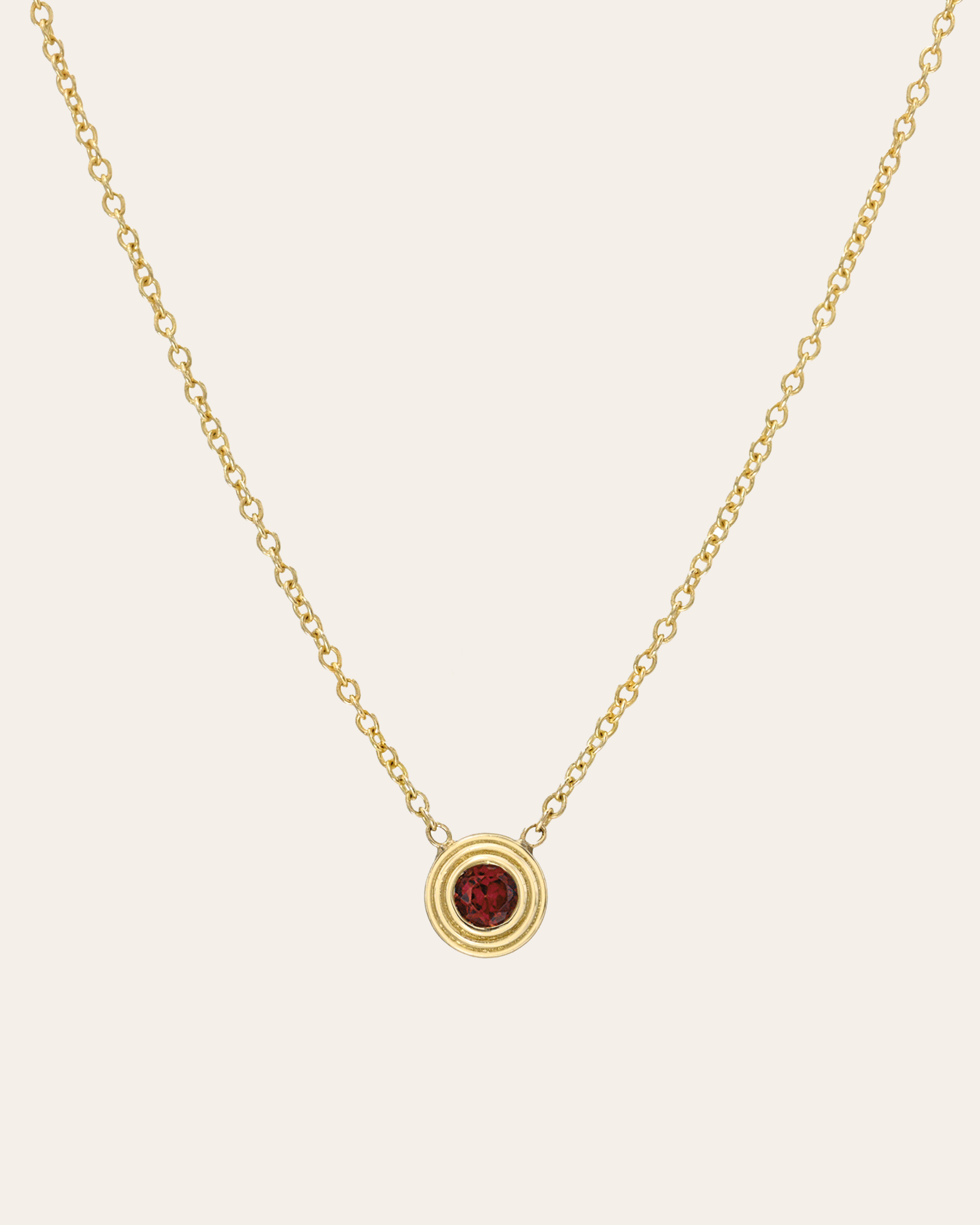 14k Gold Triple Birthstone Bezel Necklace 14k Gold Triple Birthstone Bezel Necklace