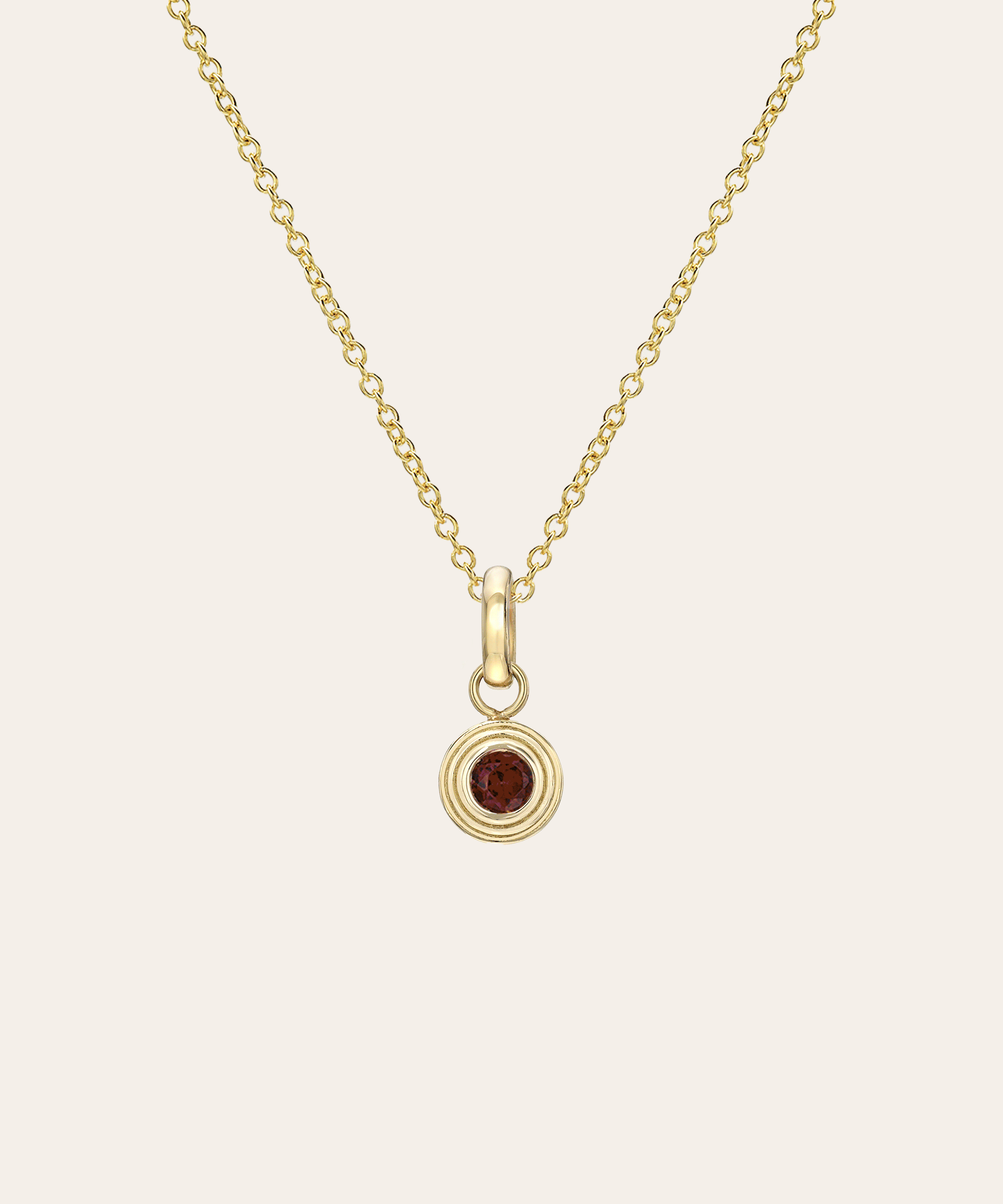 14k Gold Triple Birthstone Bezel Pendant Necklace Personalized Zoe Lev Jewelry