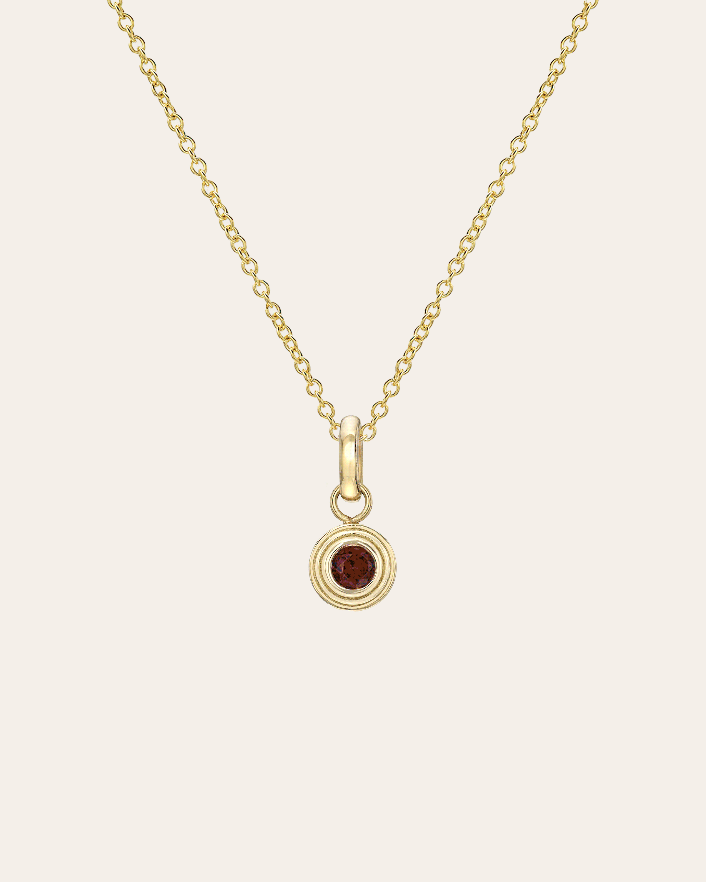 14k Gold Triple Birthstone Bezel Pendant Necklace Personalized Zoe Lev Jewelry