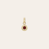 14k Gold Triple Birthstone Bezel Pendant Personalized Zoe Lev Jewelry