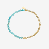 14k Gold Two-Tone Split Beaded Bracelet Bead Bracelets Zoe Lev Jewelry