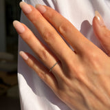 White Gold Medium Twist Band - size 6 SAMPLE SALE Zoe Lev Jewelry