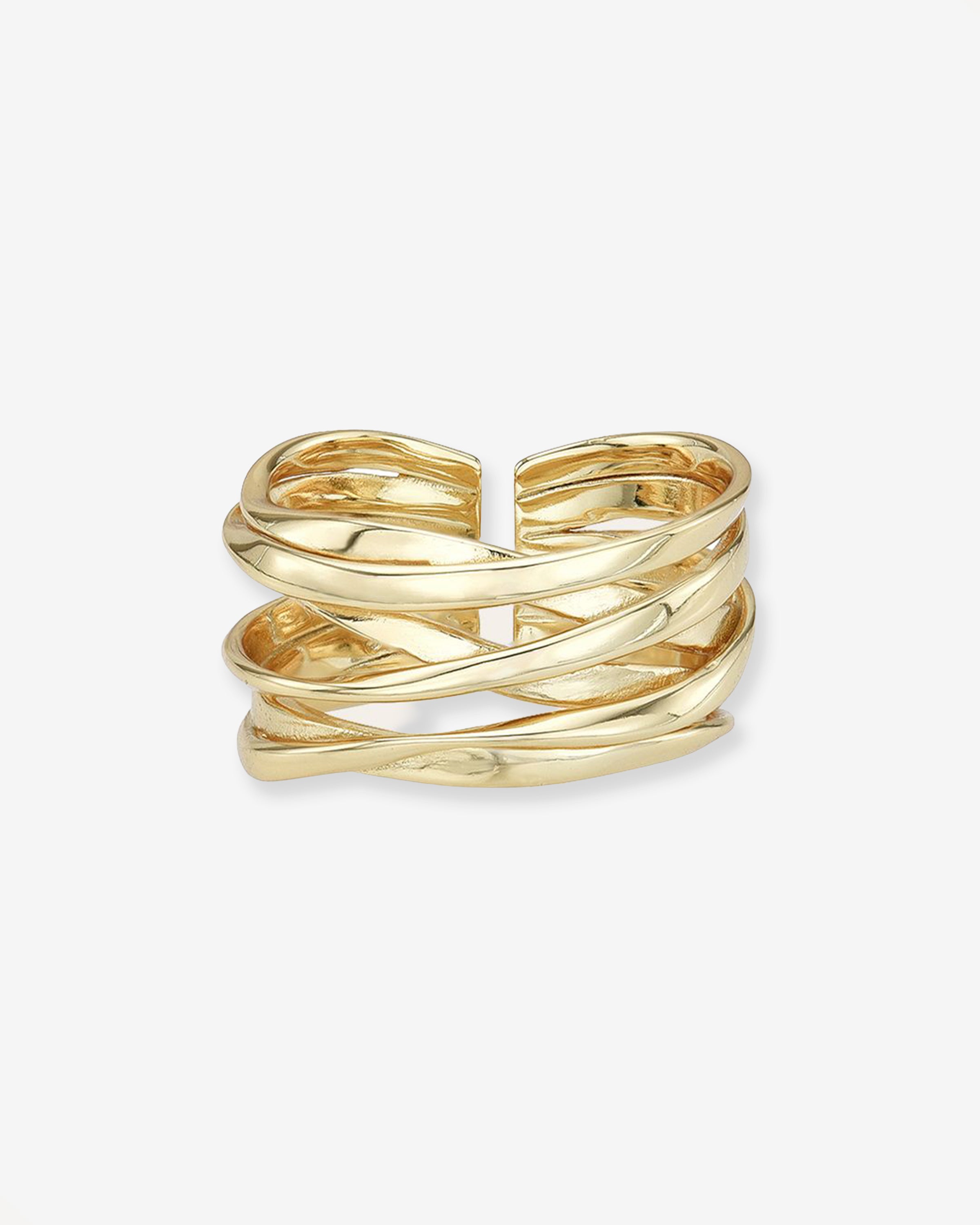 Wrap Around Ring Vermeil Zoe Lev Jewelry