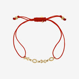 Multi Diamond Initial Fortune Bracelet Personalized Zoe Lev Jewelry
