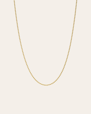 14k Gold Ball Chain Necklace