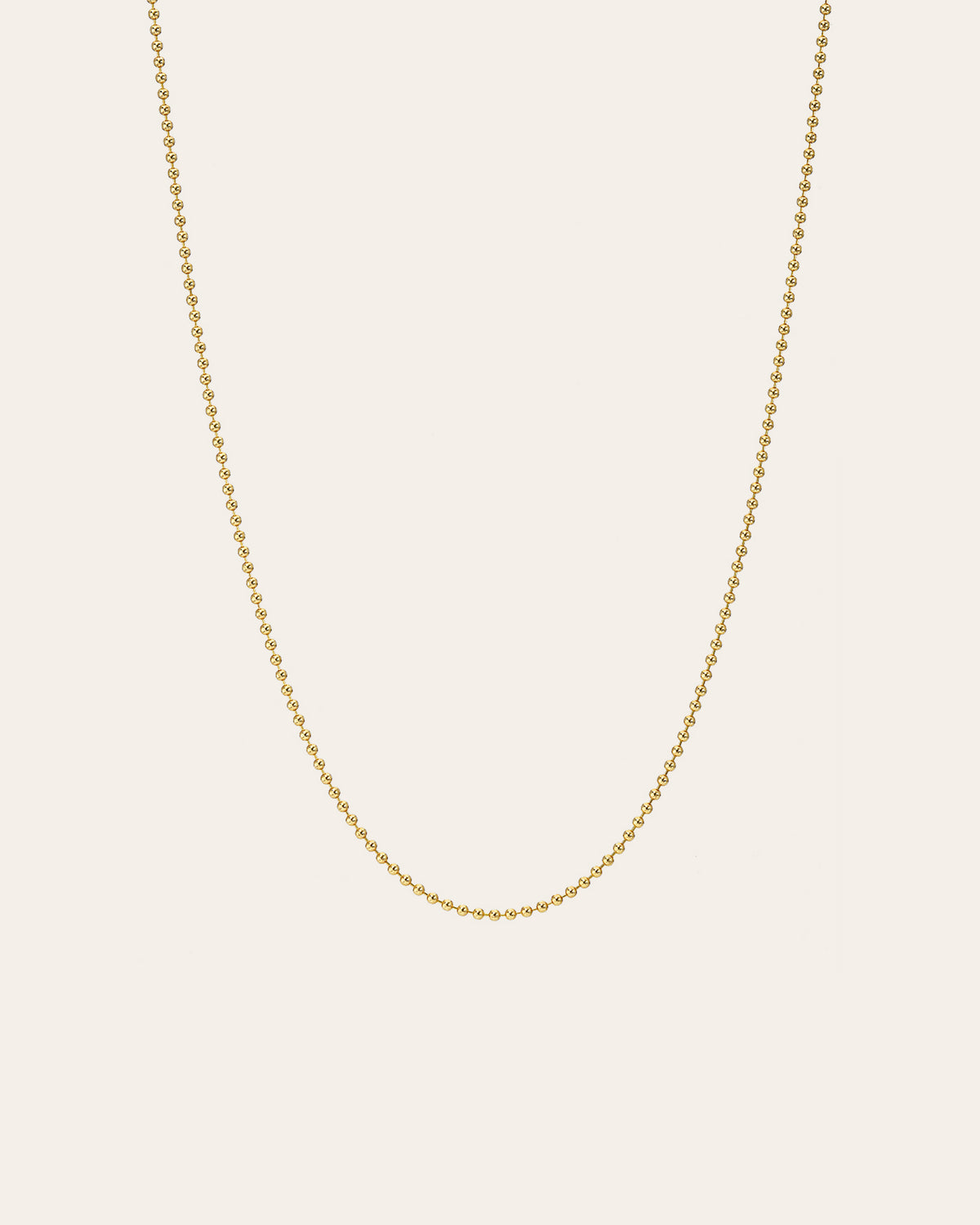 14k Gold Ball Chain Necklace