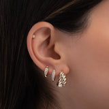 14K Gold Croissant Stud Earrings Studs Zoe Lev Jewelry