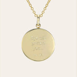 14k Gold Diamond Eye Medallion Necklace Zoe Lev Jewelry