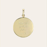 14k Gold Diamond Eye Medallion Pendant Zoe Lev Jewelry