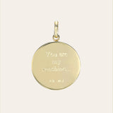 14k Gold Diamond Sun Medallion Pendant Zoe Lev Jewelry