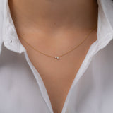 Diamond Toi et Moi Necklace Zoe Lev Jewelry