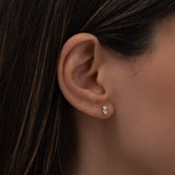 Diamond Toi et Moi Stud Earrings Zoe Lev Jewelry