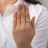 14K Gold Disco Ring Zoe Lev Jewelry