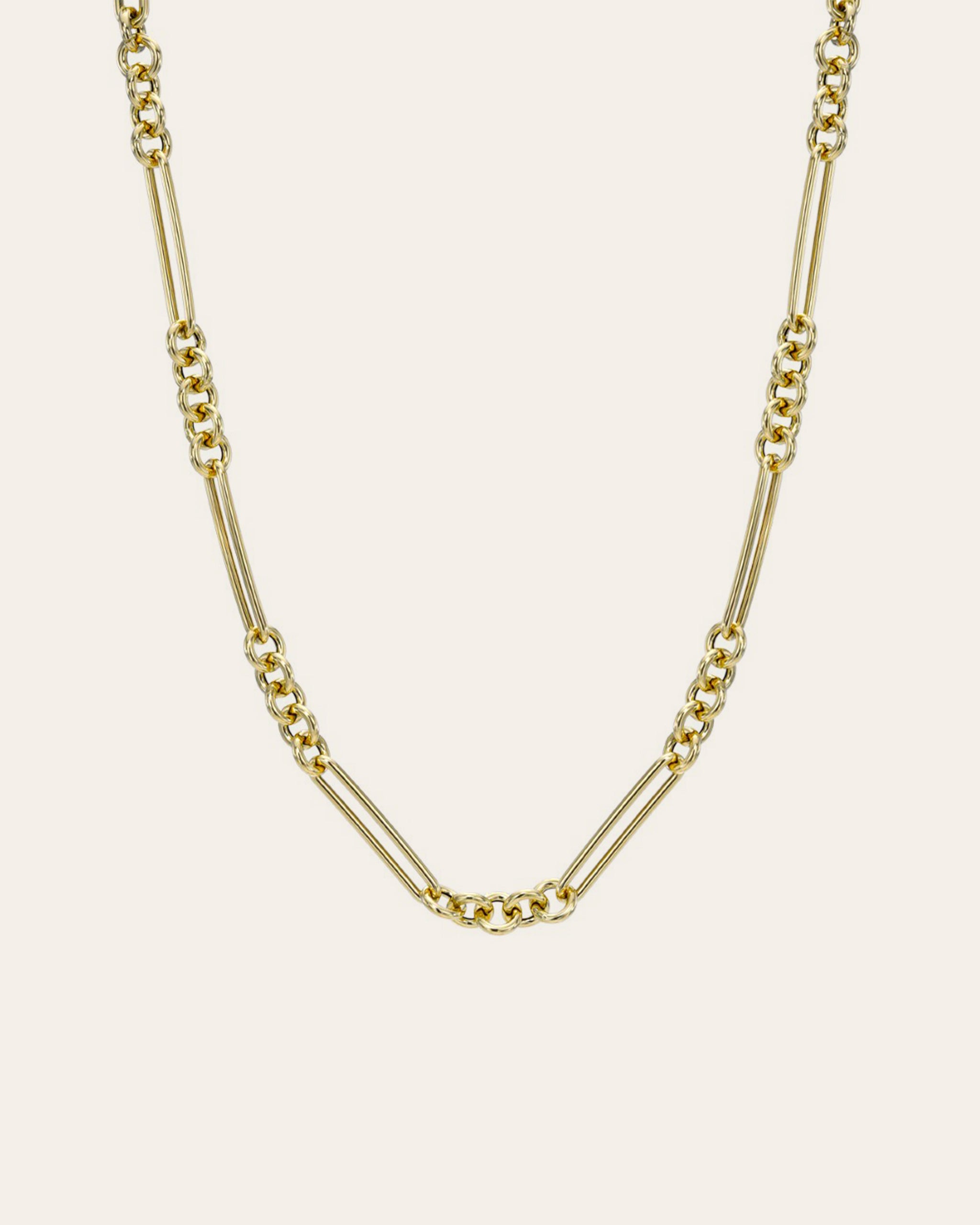 Amazon.com: LoveBling 14k White Gold 4mm Paper Clip Link Necklace (14