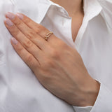 14K Gold Figaro Ring Chains Zoe Lev Jewelry