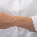 14k Gold Heart Bracelet Zoe Lev Jewelry