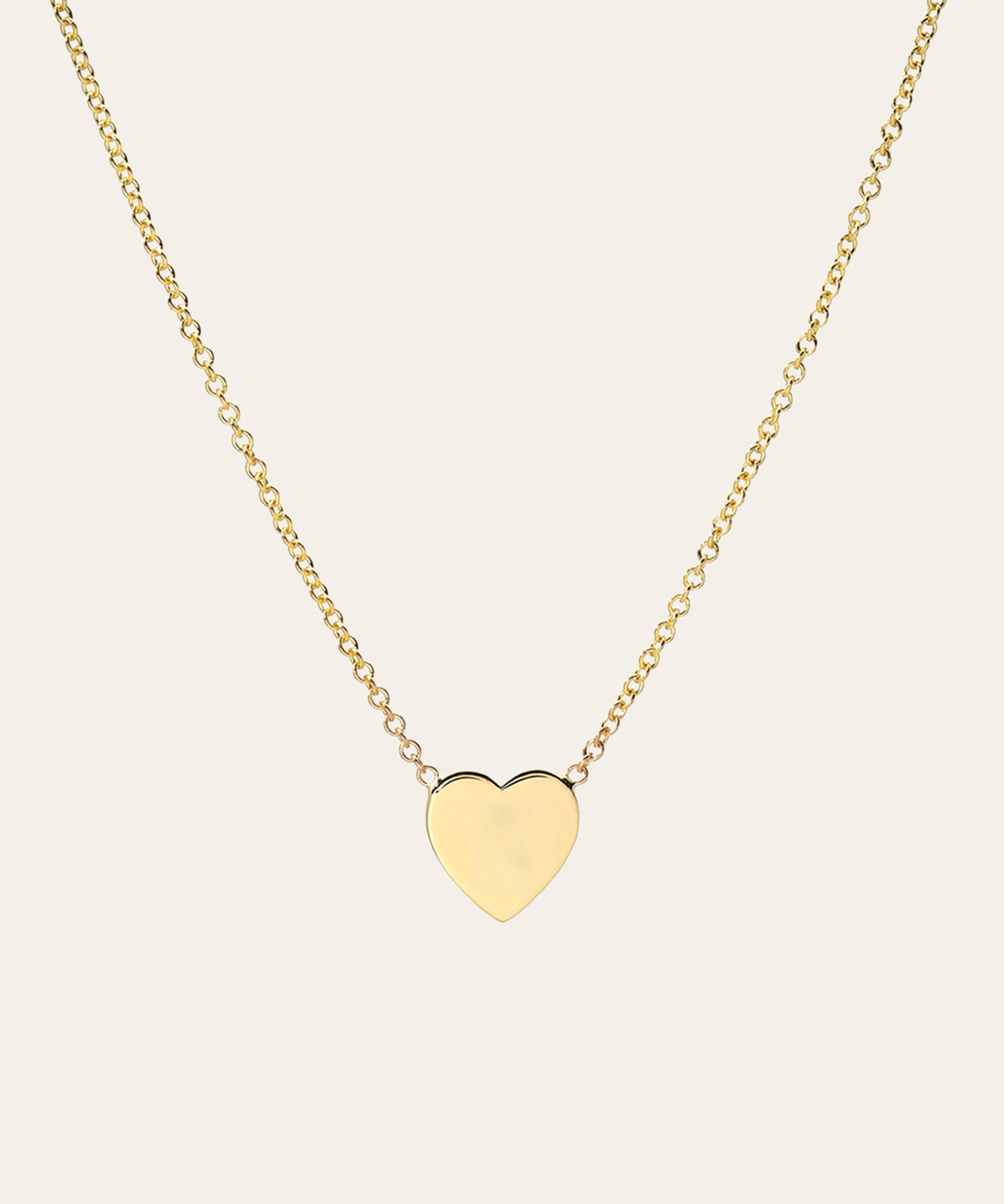 Kids 14K Gold Heart Necklace Kids Zoe Lev Jewelry