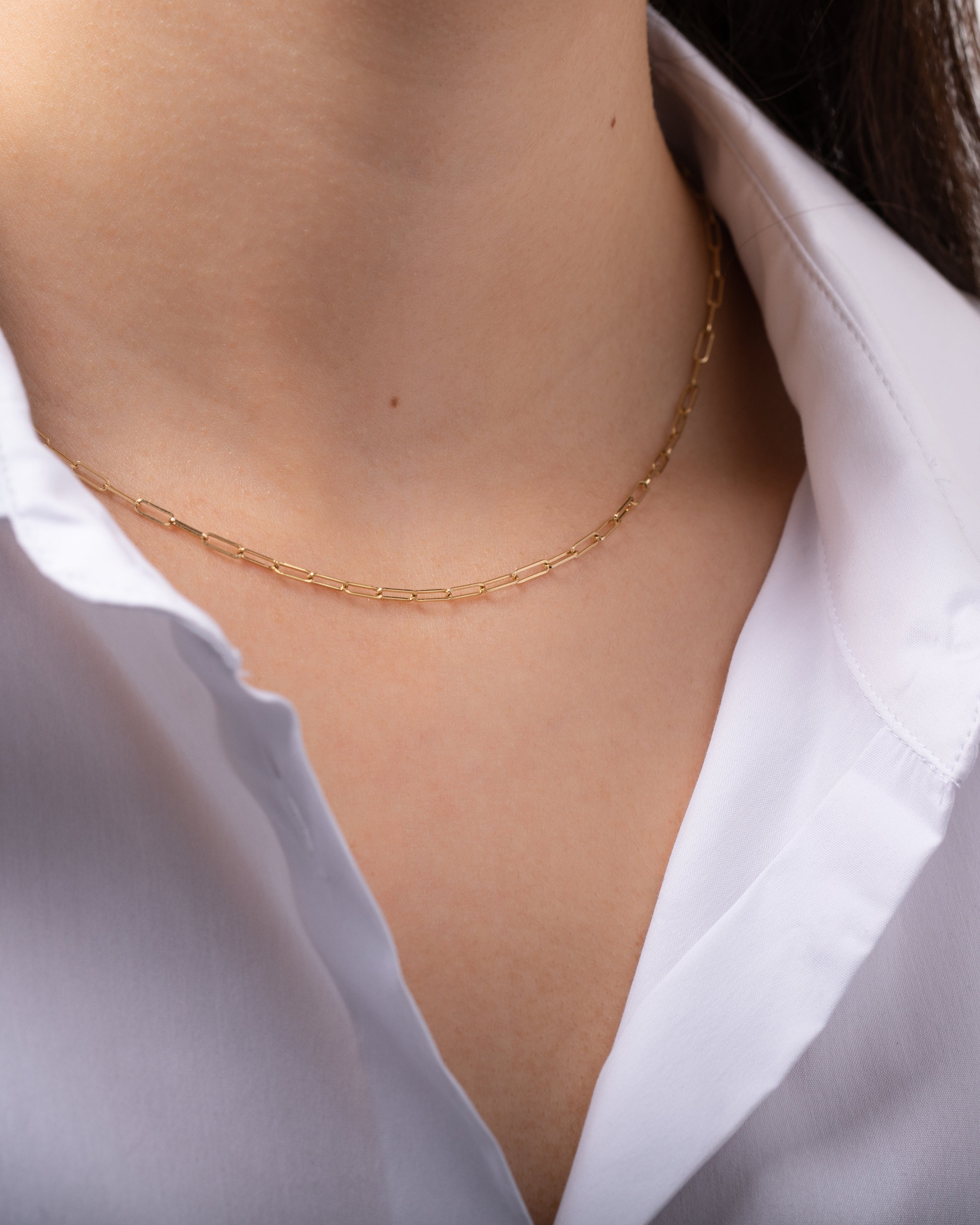 14k Gold Open Link Chain Necklace Chains Zoe Lev Jewelry