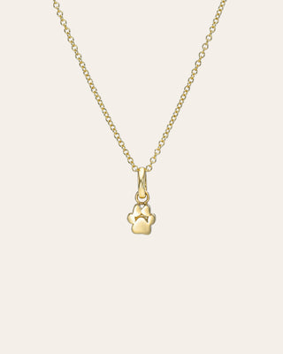 14K Gold Paw Necklace