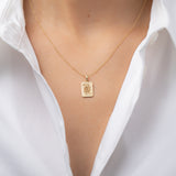 14K Gold Queen of Hearts Pendant Zoe Lev Jewelry
