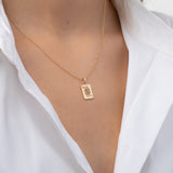 14K Gold Queen of Hearts Necklace Zoe Lev Jewelry