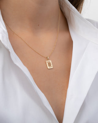 14K Gold Queen of Hearts Necklace