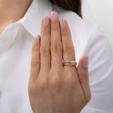 14K Gold Open Dome Ring Zoe Lev Jewelry