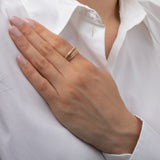 14K Gold Open Dome Ring Zoe Lev Jewelry