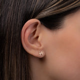 14K Gold Zodiac Stud Earring Personalized Zoe Lev Jewelry