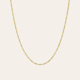 14k Gold Baby Figaro Chain Necklace Chains Zoe Lev Jewelry
