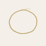 14k Gold Bead Anklet Zoe Lev Jewelry