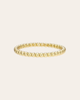 14k Gold Bead Band