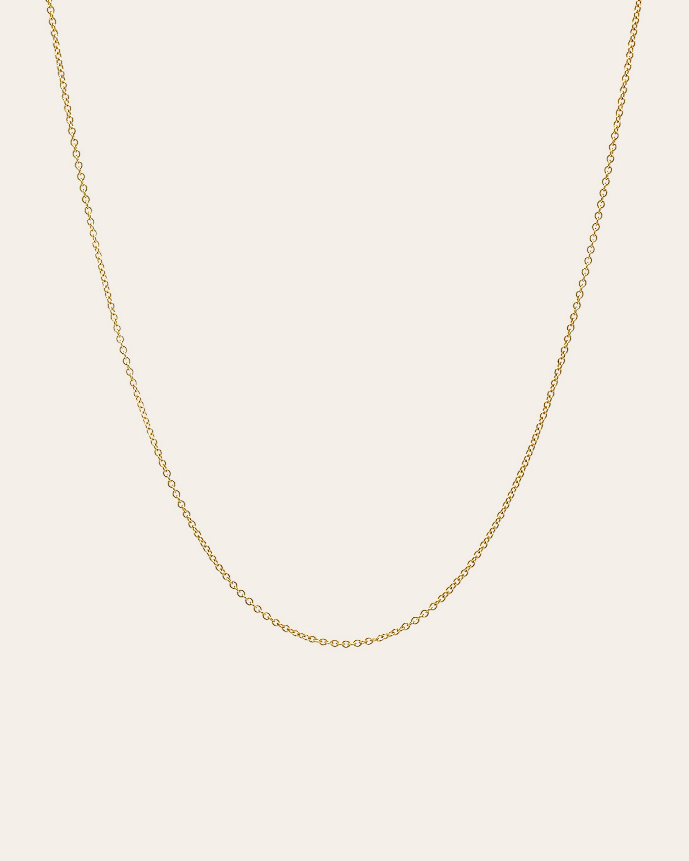14k Gold Cable Link Chain Necklace Chains Zoe Lev Jewelry