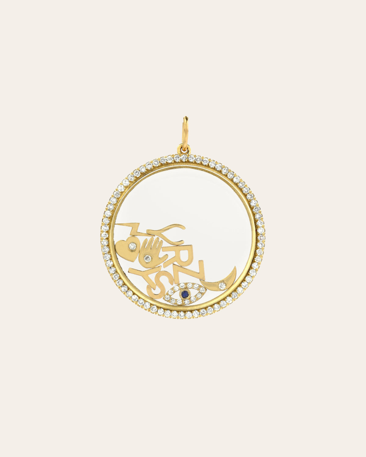 14k Gold Charm Locket Necklace