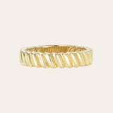 14K Gold Coil Ring Zoe Lev Jewelry