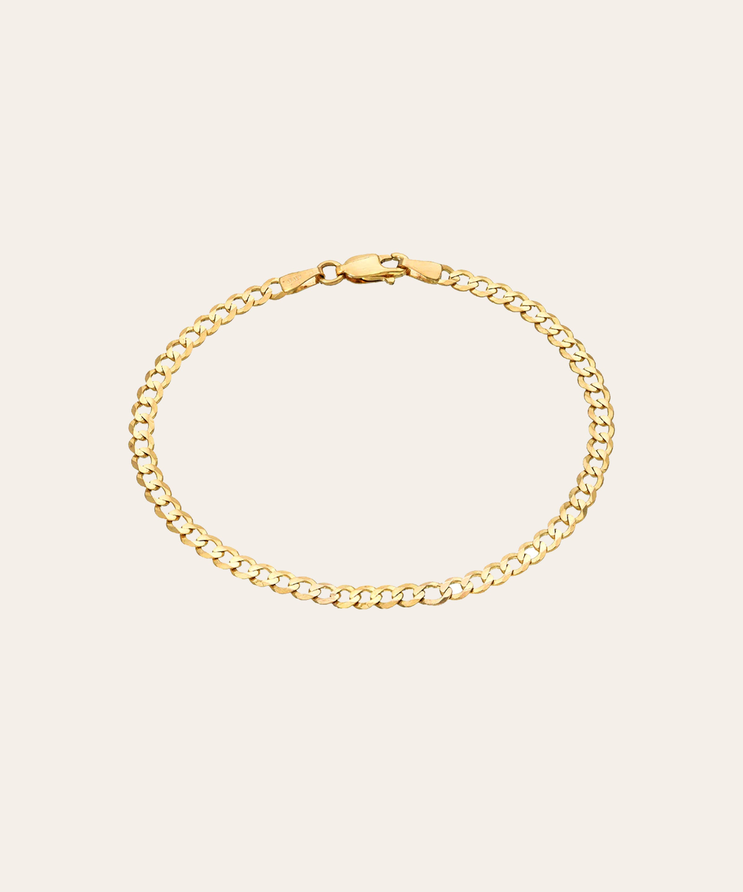 14k Gold Cuban Link Bracelet Chains Zoe Lev Jewelry