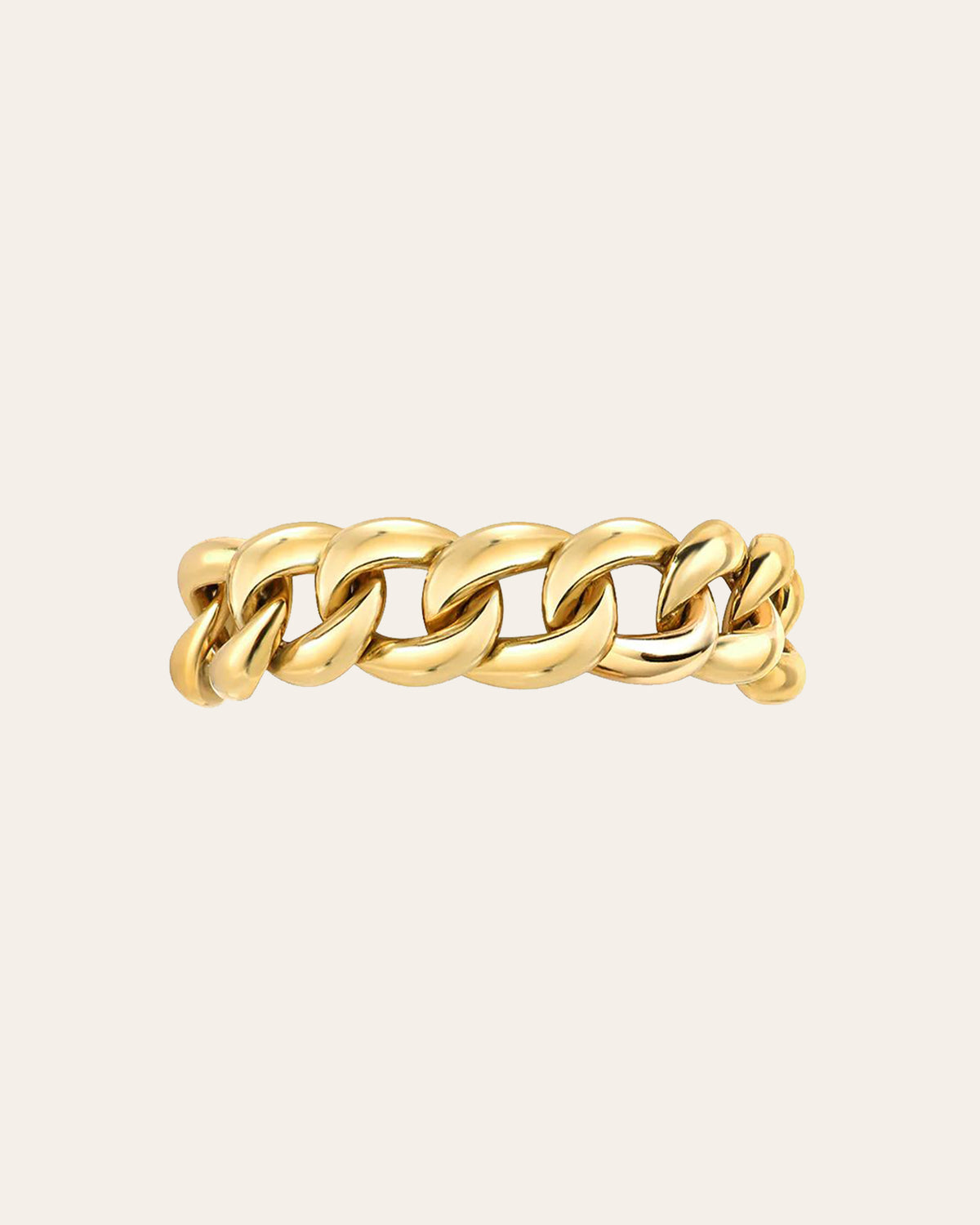 14k Gold Cuban Link Ring