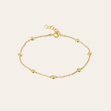 14k Gold Diamond by the Yard Bracelet Zoe Lev Jewelry