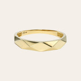 14K Gold Disco Ring Zoe Lev Jewelry