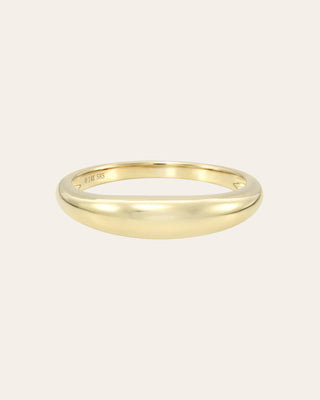 14k Gold Dome Band Ring