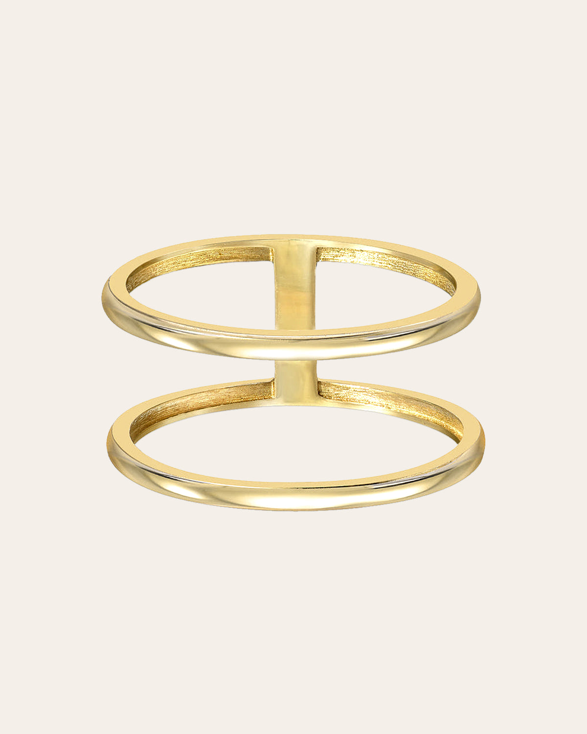 14k Gold Double Band Ring
