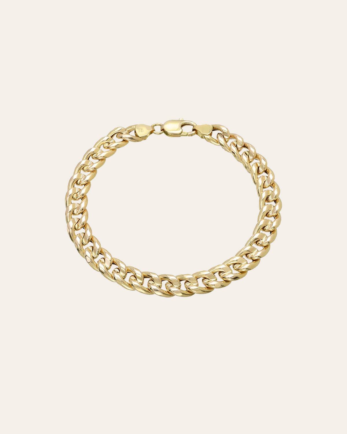 14k Gold Extra Large Miami Cuban Link Anklet