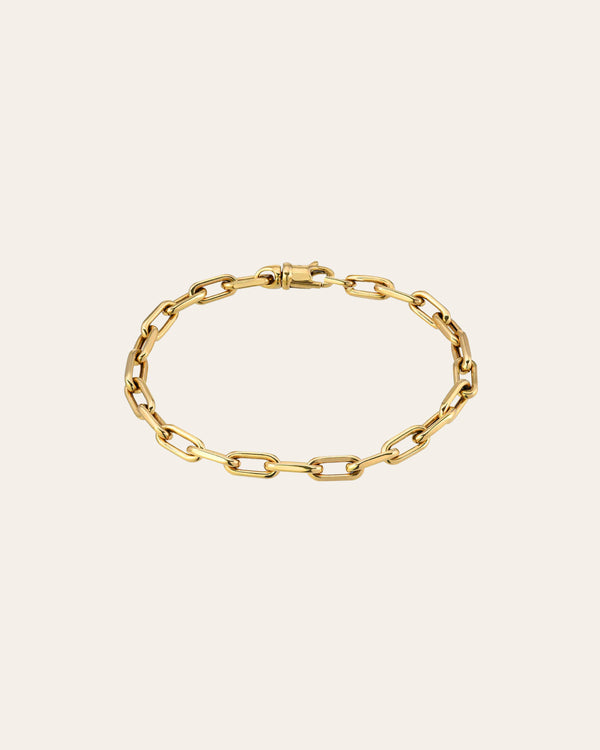 Amazon.com: Sterling Silver Large Oval Chain Link Bracelet 8 inch Long:  Clothing, Shoes & Jewelry