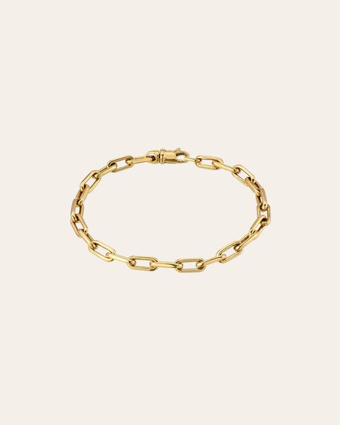 14k Gold Extra Large Open Link Chain Bracelet – Zoe Lev Jewelry
