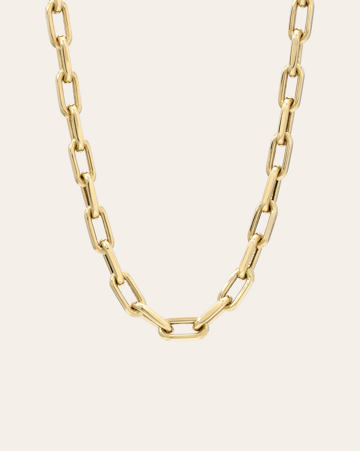 14k Gold Extra Large Open Link Chain Necklace