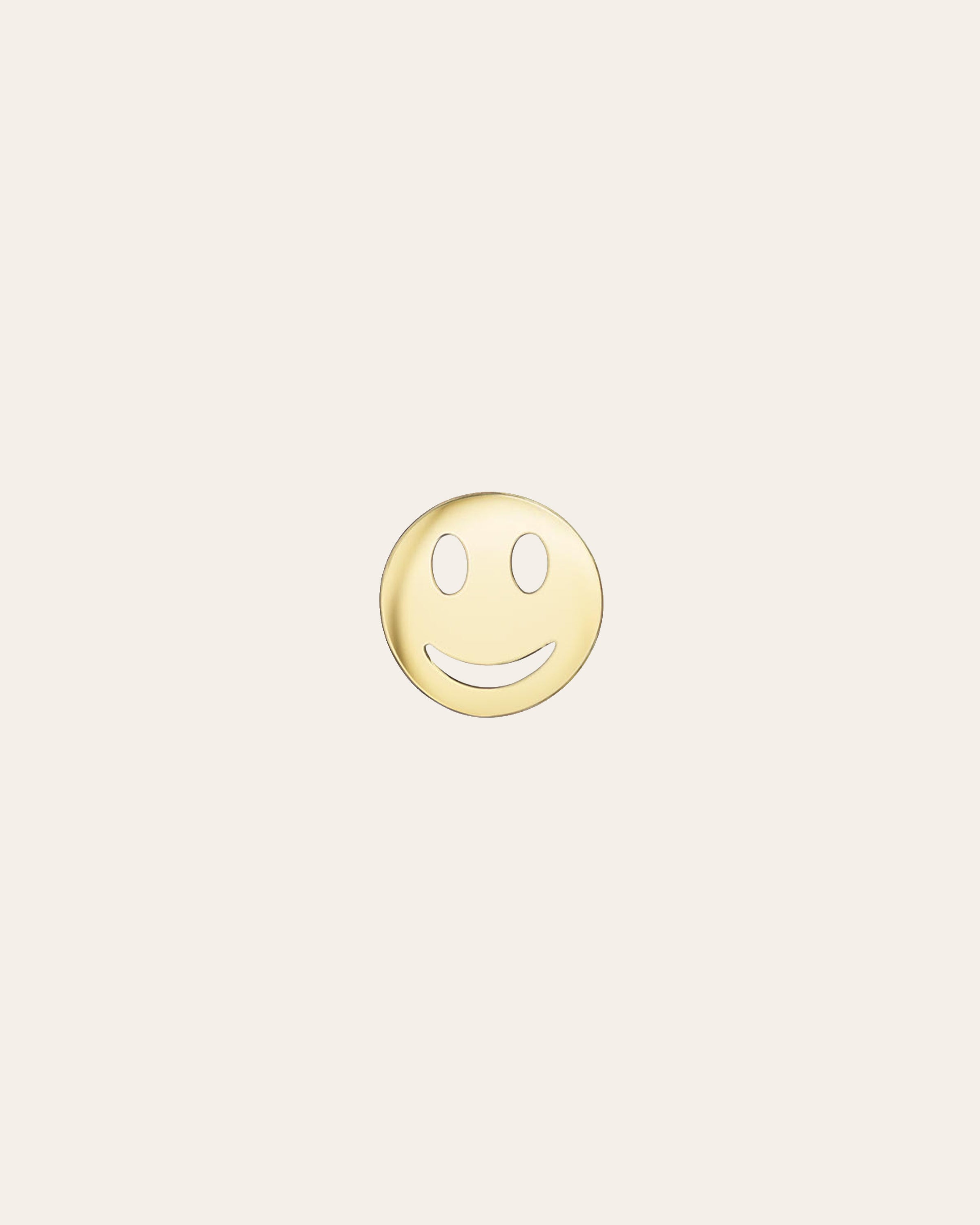 14k Gold Happy Emoji for Locket Zoe Lev Jewelry
