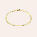 14k Gold Herringbone Bracelet Zoe Lev Jewelry